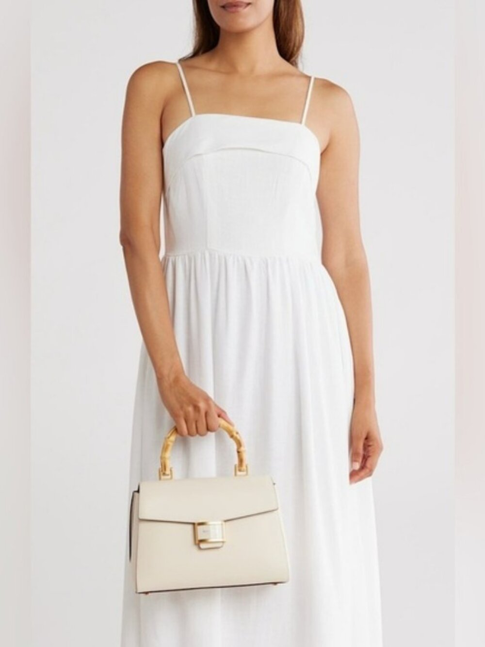 Kate Spade Katy Textured Leather Bamboo Medium Top-handle Bag (NWT)